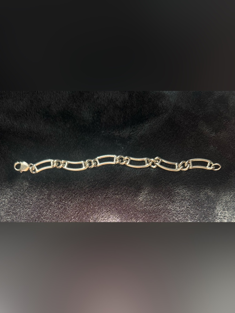 Solid Heavy Sterling Silver Link Bracelet